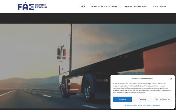 Screenshot of burgostalento.es