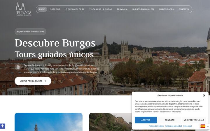 Screenshot of burgosvisitasguiadas.es