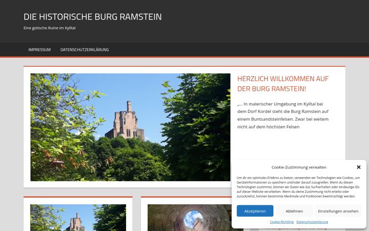 Screenshot of burgramstein.eu