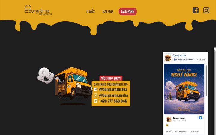 Screenshot of burgrarnapraha.cz