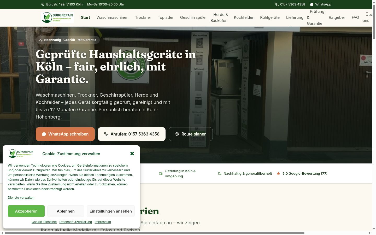 Zrzut ekranu banera zgody wyświetlanego przed jakąkolwiek interakcją