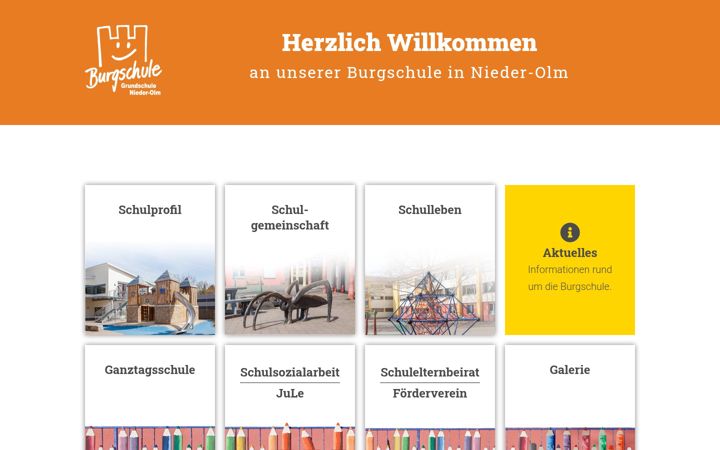 Skjermbilde av burgschule-nieder-olm.de