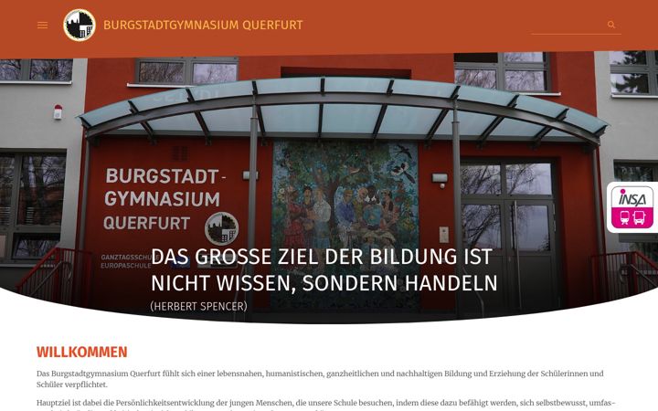 Skjermbilde av burgstadtgymnasium.de