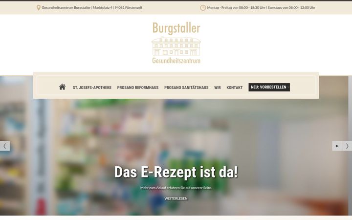Skjermbilde av burgstaller-gz.de