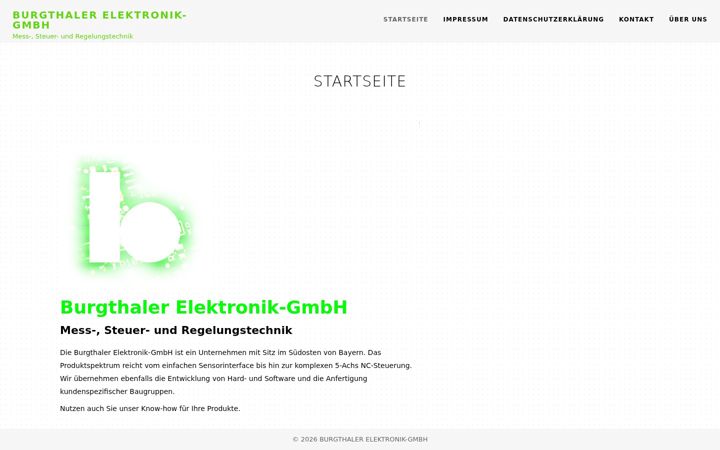 Screenshot of burgthaler.com