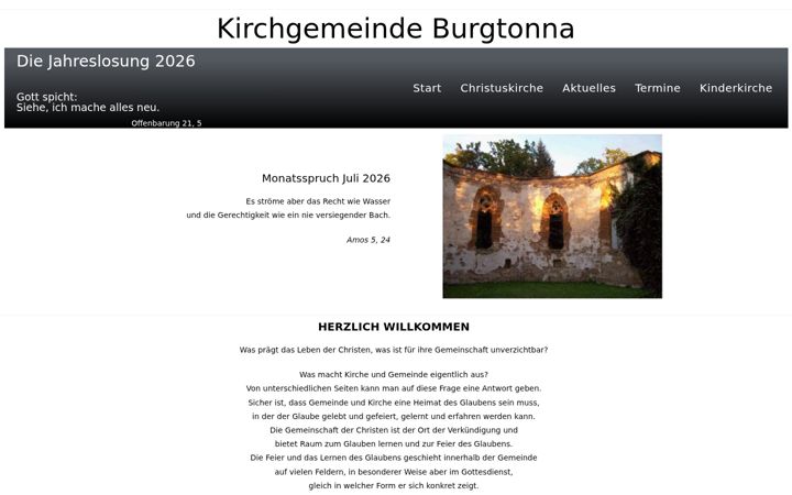 Screenshot of burgtonna.net