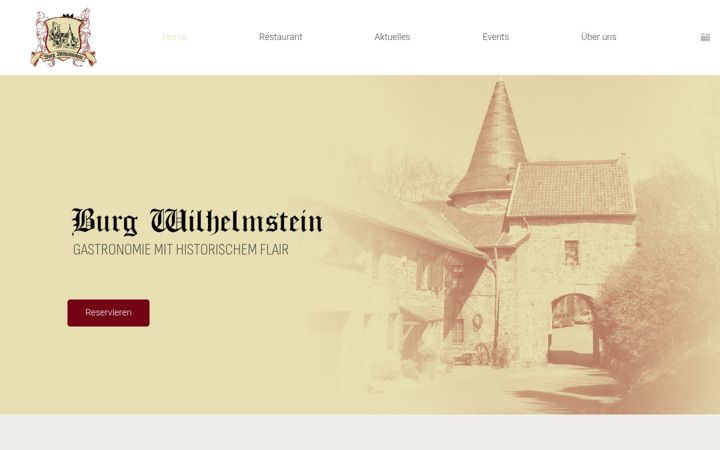 Screenshot of burgwilhelmstein.de
