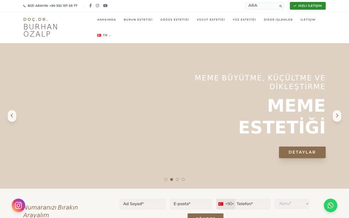 Screenshot of burhanozalp.com