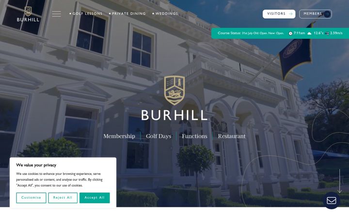 Screenshot of burhillgolf-club.co.uk