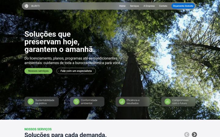 Screenshot of buritiengenharia.com.br