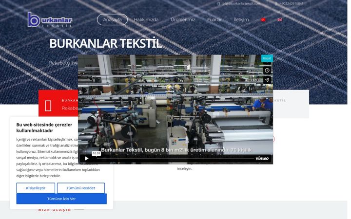 Screenshot of burkanlar.com