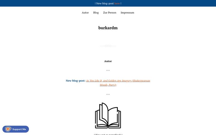 Screenshot of burkardm.de