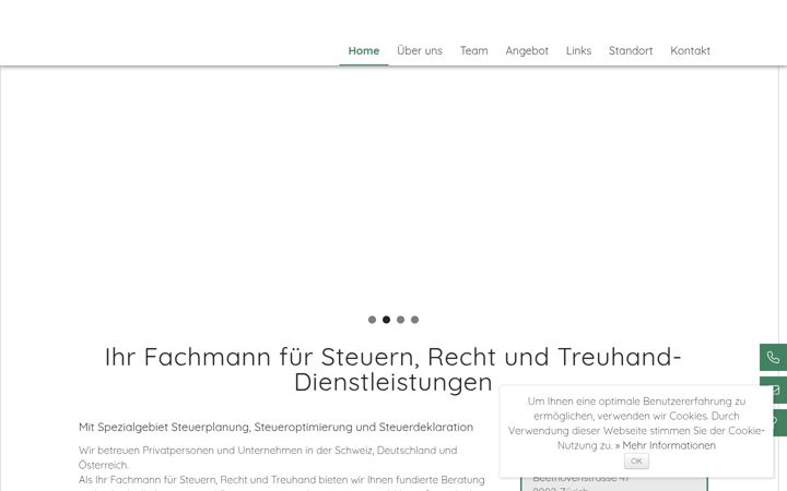 Screenshot of burkardtax.ch