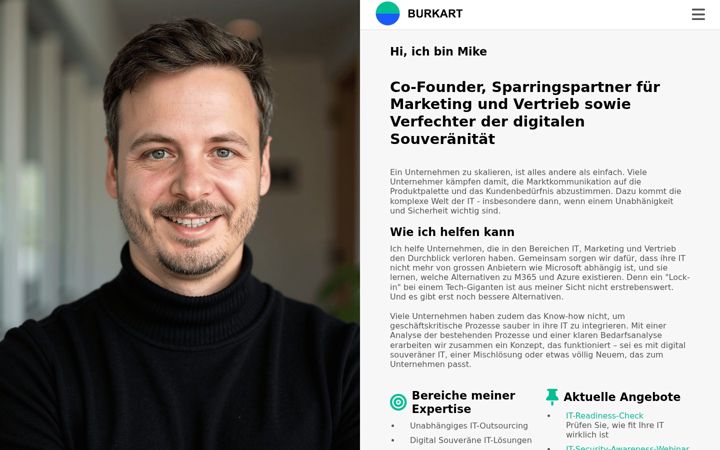 Screenshot of burkart.co
