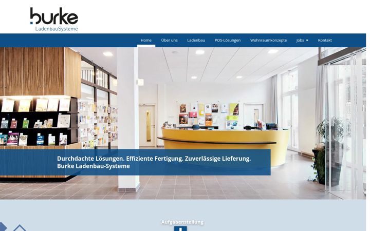Screenshot of burke-ladenbausysteme.de