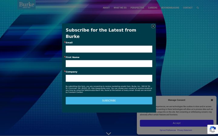 Screenshot of burke.com