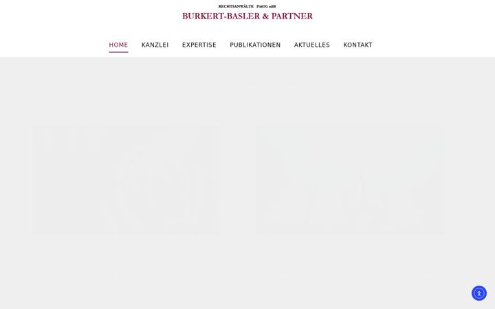 Screenshot of burkert-basler-partner.com