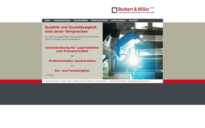 Screenshot of burkertundmiller.de