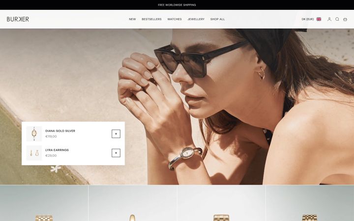 Screenshot of burkerwatches.com