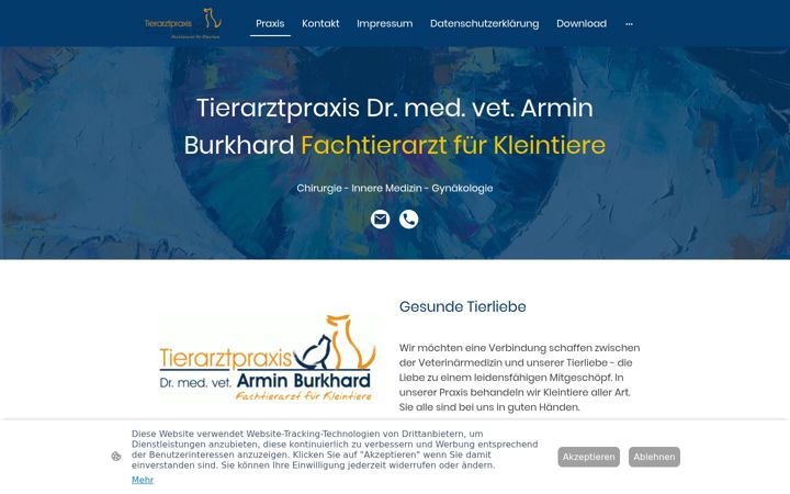 Screenshot of burkhard-vet.de