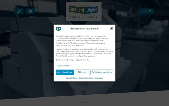 Screenshot of burkhard-walter-modellbau.de