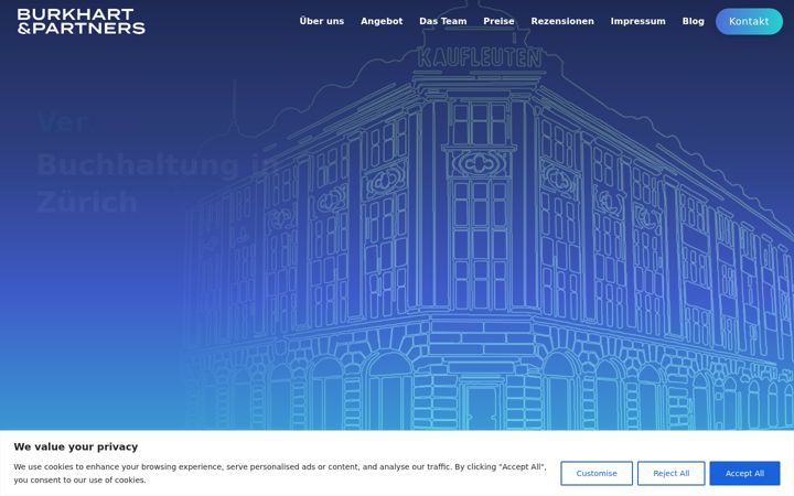 Screenshot of burkhart-partners.ch