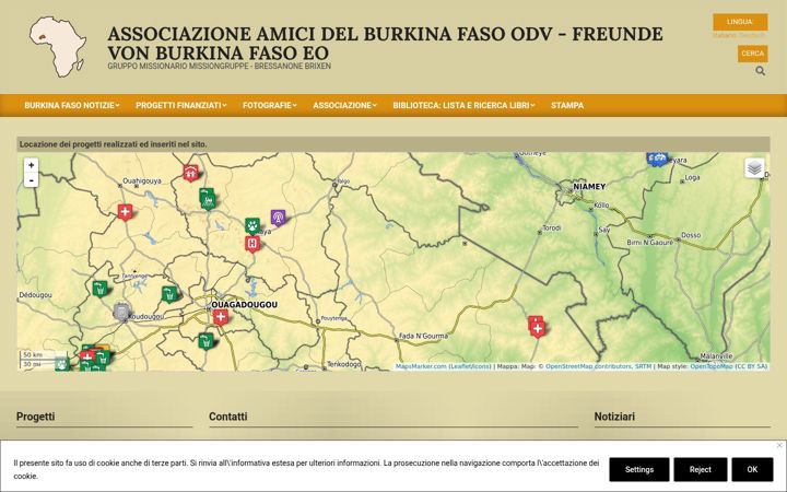 Captura de pantalla de burkinafaso-bz.org