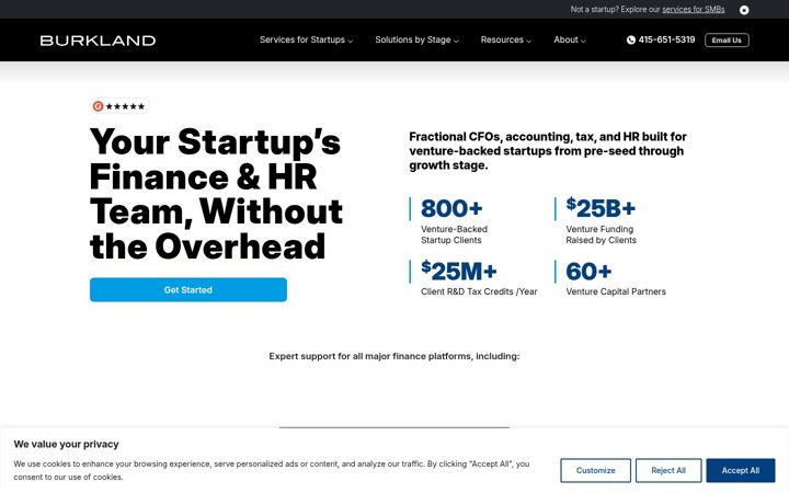 Screenshot of burklandassociates.com
