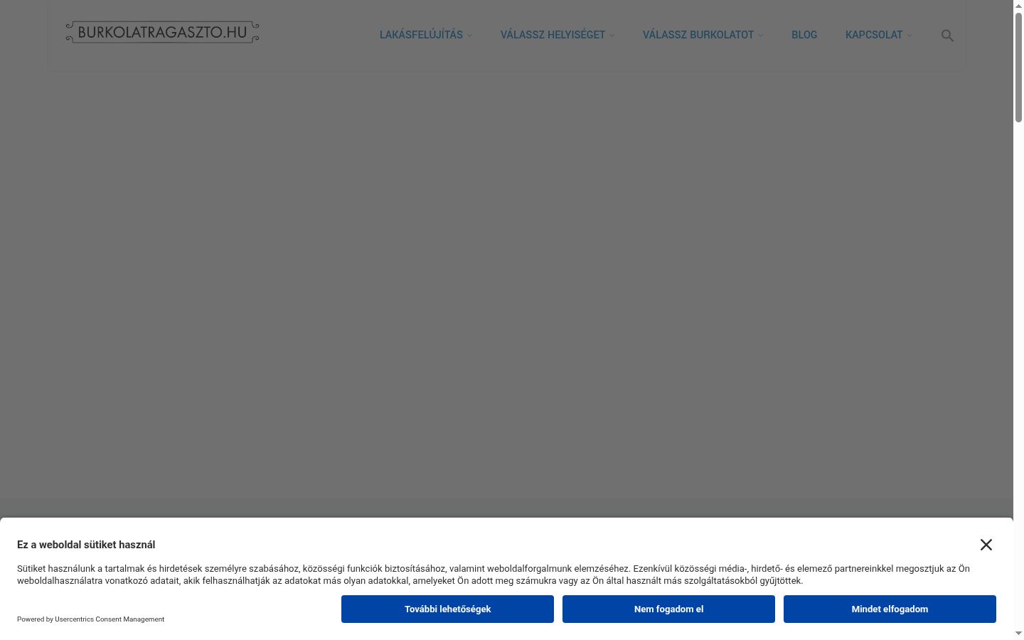 Screenshot des Einwilligungsbanners vor jeglicher Interaktion