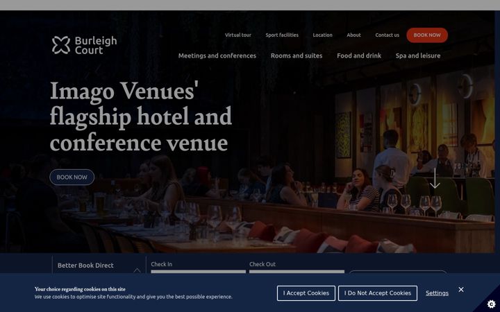 Screenshot of burleigh-court.co.uk