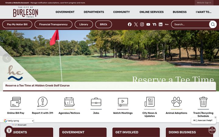 Screenshot of burlesontx.com