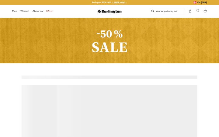 Skjermbilde av burlington.de
