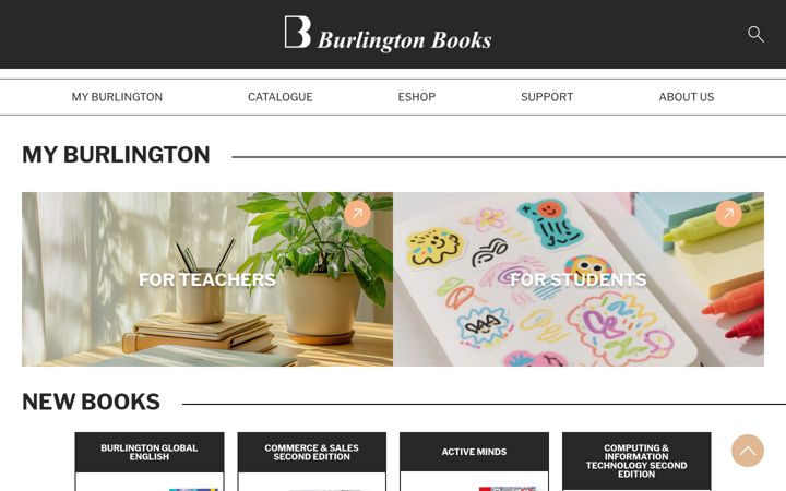 Zrzut ekranu burlingtonbooks.es