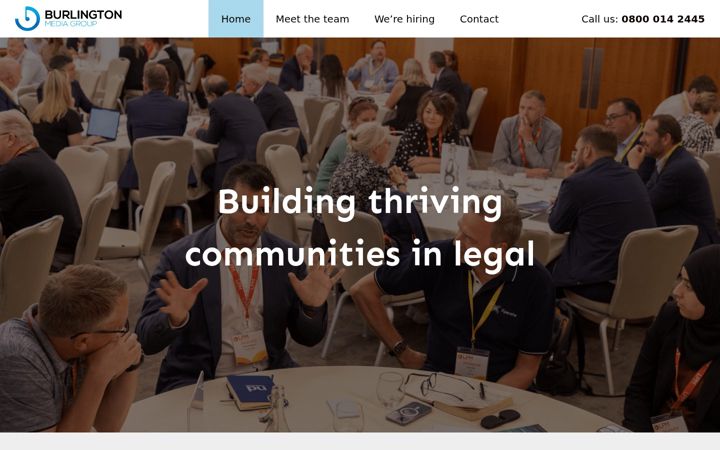 Screenshot of burlingtonmedia.co.uk