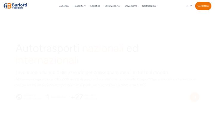 Screenshot of burlottispedizioni.it