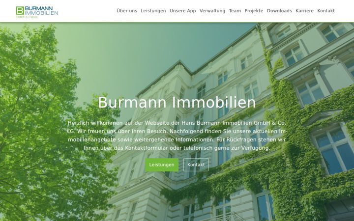 Screenshot of burmann-immobilien.de