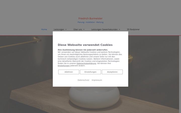 Skjermbilde av burmeister-prenzlau.de
