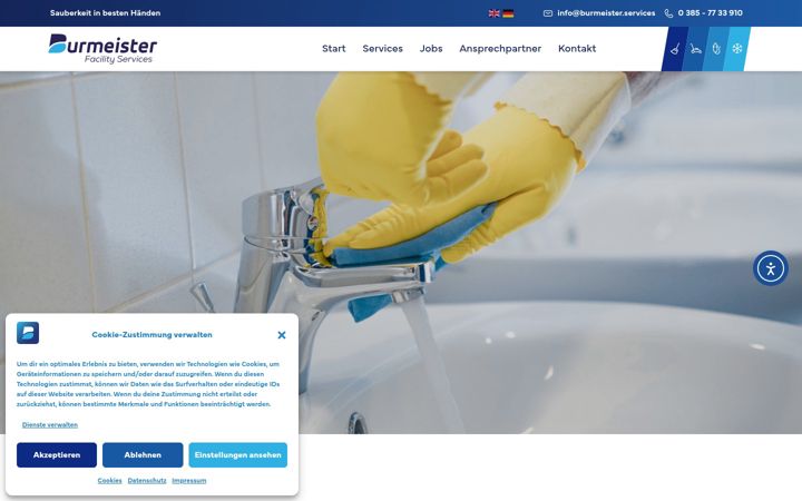Screenshot of burmeister.services
