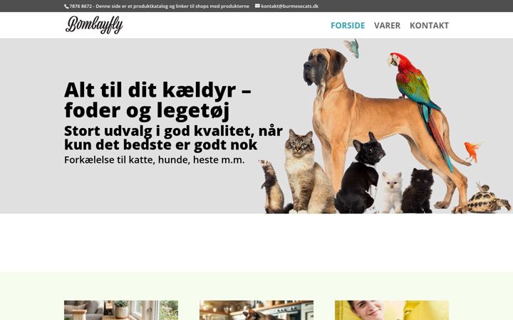 Screenshot of burmesecats.dk