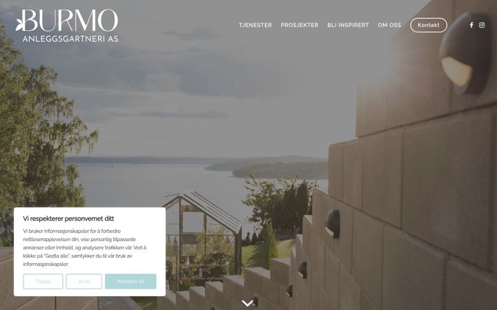 Screenshot of burmo.no