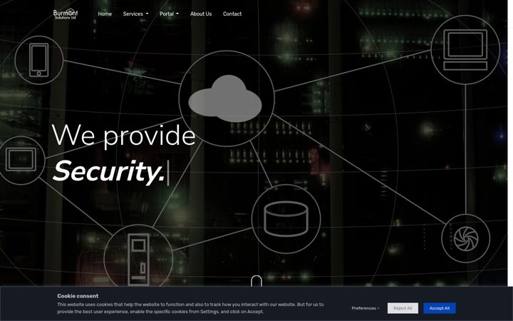 Screenshot of burmontsolutions.co.uk