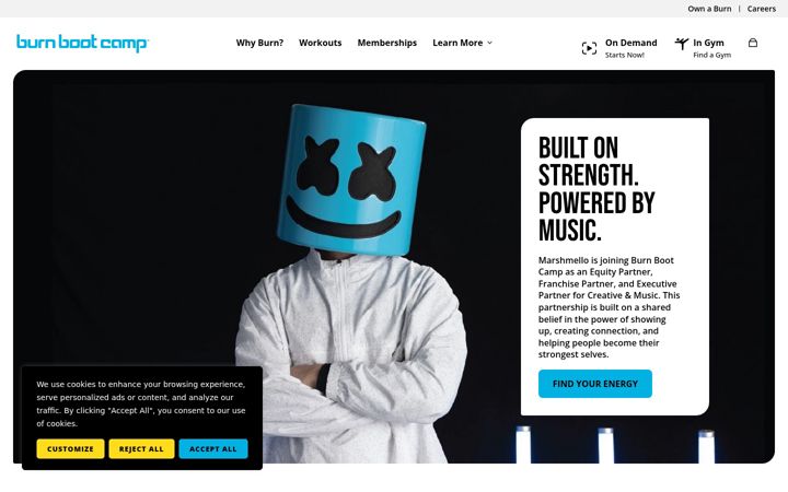 Screenshot of burnbootcamp.com