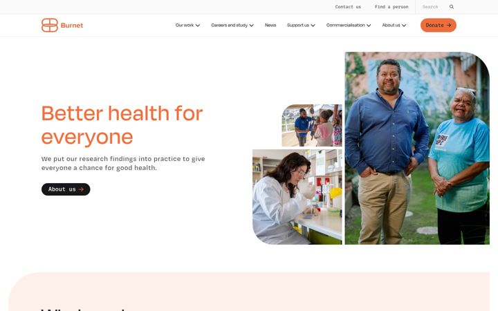 Screenshot of burnet.edu.au