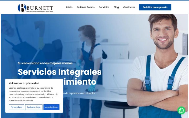 Screenshot of burnettenterprise.com