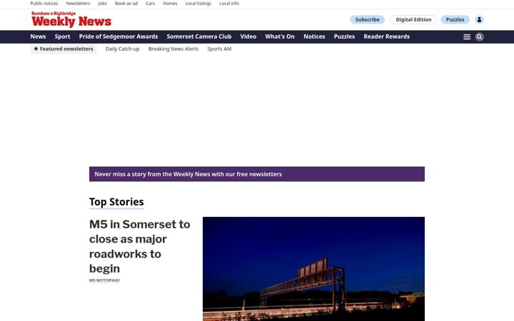 Screenshot of burnhamandhighbridgeweeklynews.co.uk