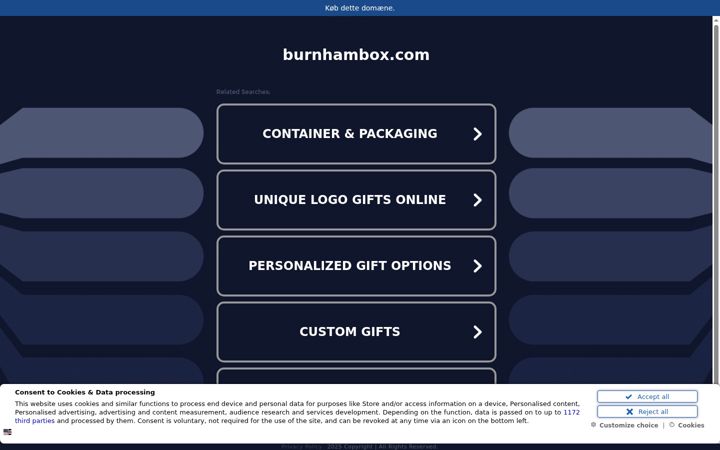 Screenshot of burnhambox.com