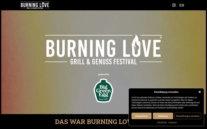 Screenshot of burninglove.at