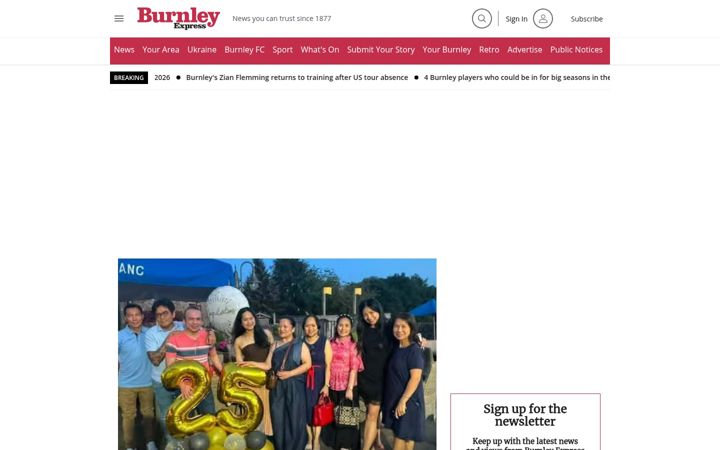 Screenshot of burnleyexpress.net