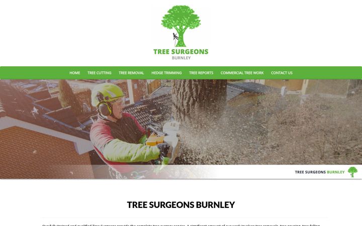 Screenshot of burnleytreesurgeons.co.uk