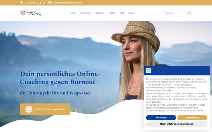 Screenshot of burnoncoaching.com